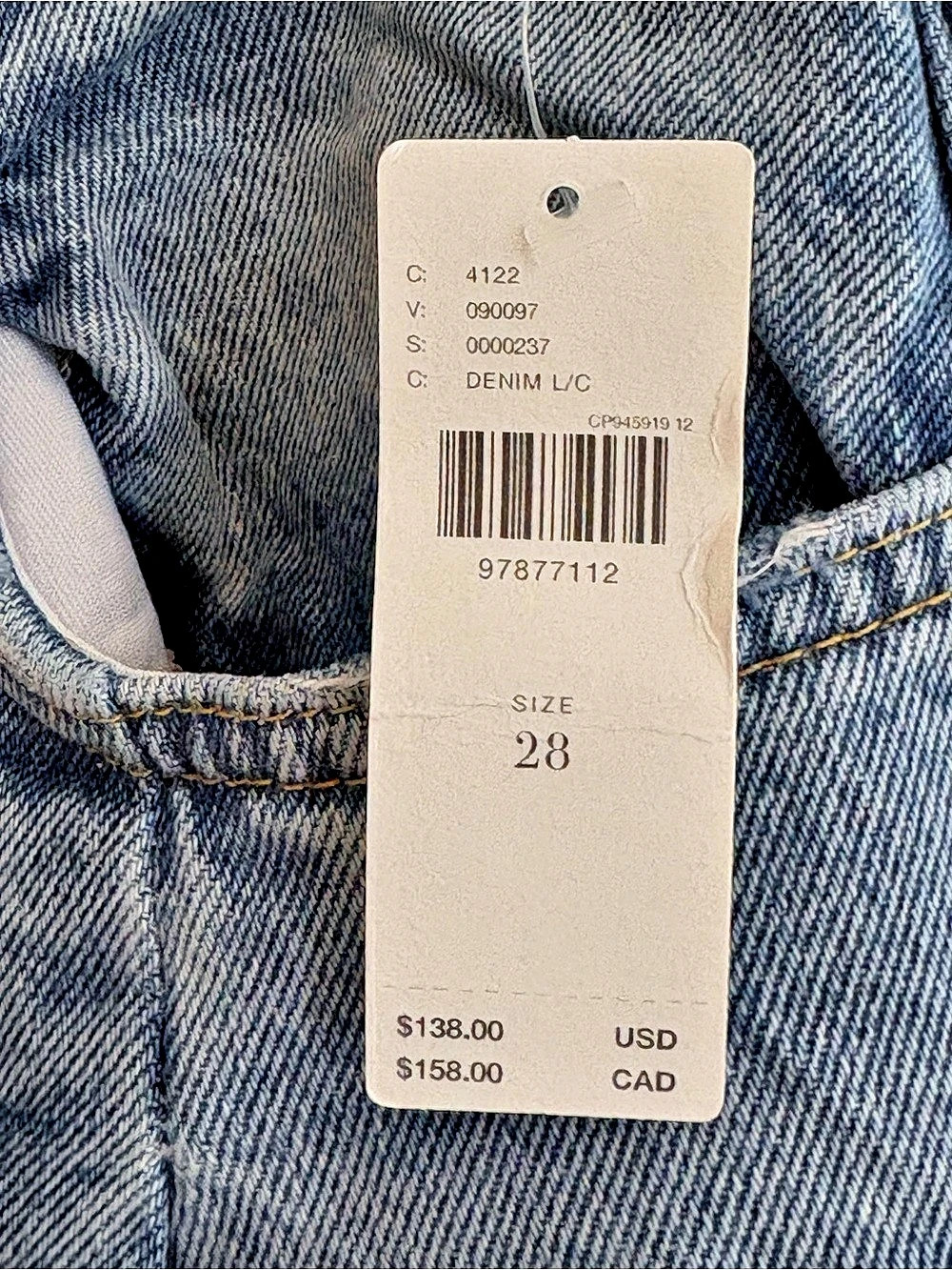 Pilcro Pleated Culotte Wide-Leg Denim Shorts NWOT by Anthropologie, SZ 28 - Picture 4 of 8